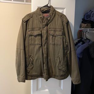 Sherpa Lined Military Style Jacket